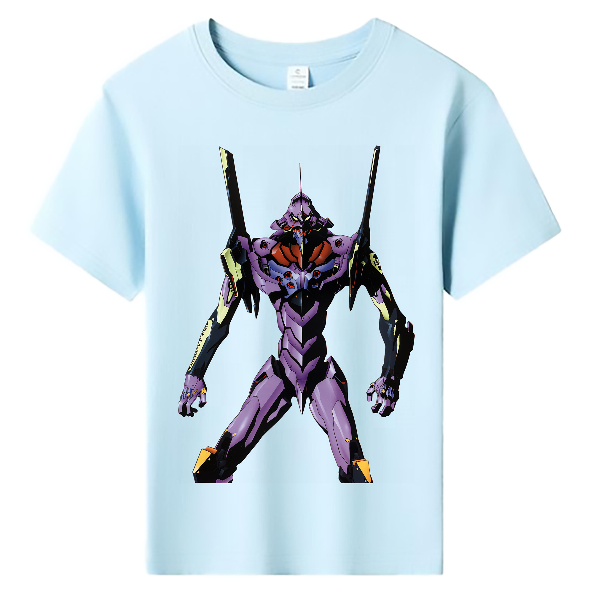 （画像用） EVA 新世紀エヴァンゲリオン 綿100％キッズTシャツ（フロントプリント）